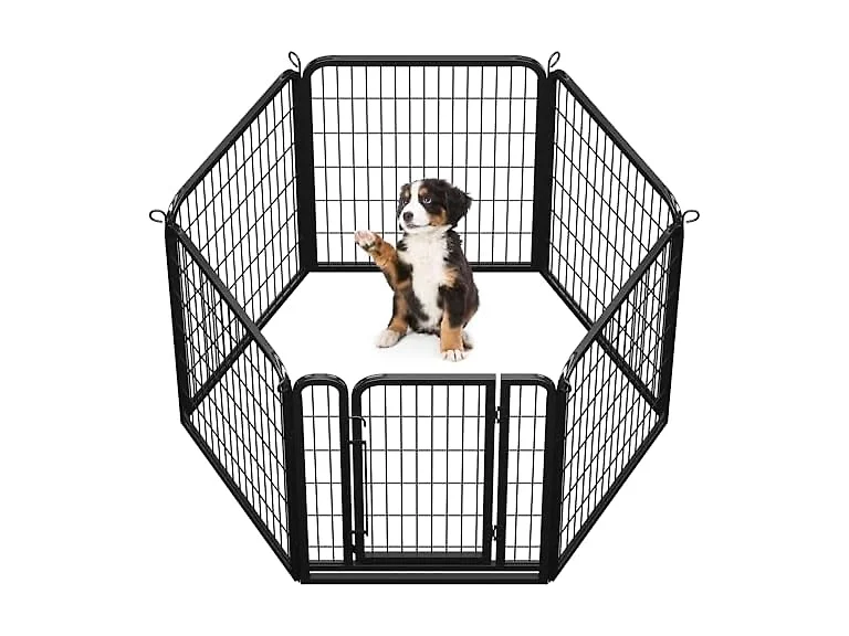 Topeakmart Dog Playpen Indoor 32" 6 Panel