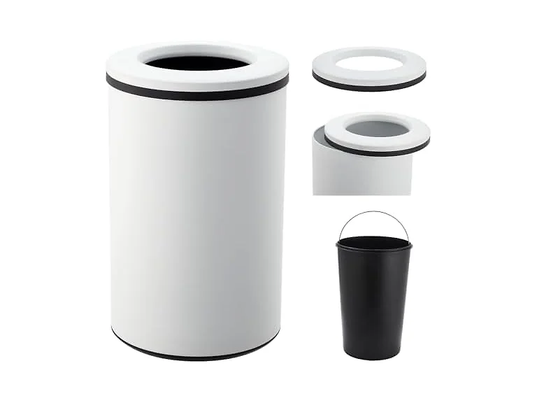 OUTLANE 10.6 Gal Recycling Bin White