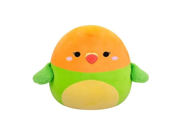 Squishmallows Original 14" Plath Green and Orange Lovebird