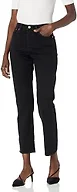 Levi's Women's Premium Wedgie Straight Jeans, Black Sprout, 28