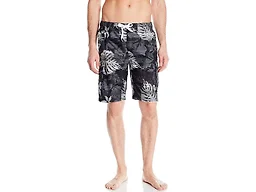 Kanu Surf Men's Barracuda Swim Trunks (Regular & Extended Sizes), Paradise Black, Small