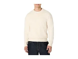Amazon Essentials Men's Regular-Fit Cotton Blend V-Neck Sweater, Oatmeal Heather, Small