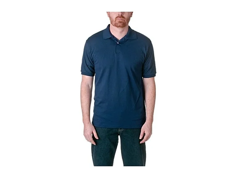 Hanes Men (M) Cotton-Blend EcoSmart® Polo Jersey