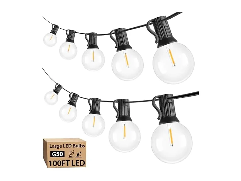 Bosceos 100ft Globe LED String Lights