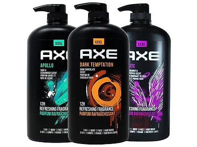 (3pk) Axe Men's Body Wash 33.8oz Variety