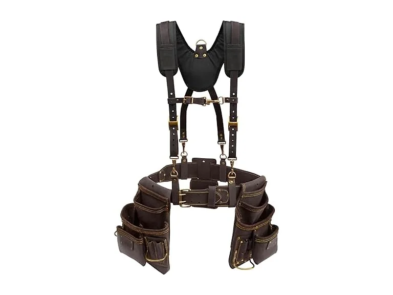 OX Framing Leather Tool Belt + Suspenders  Size L