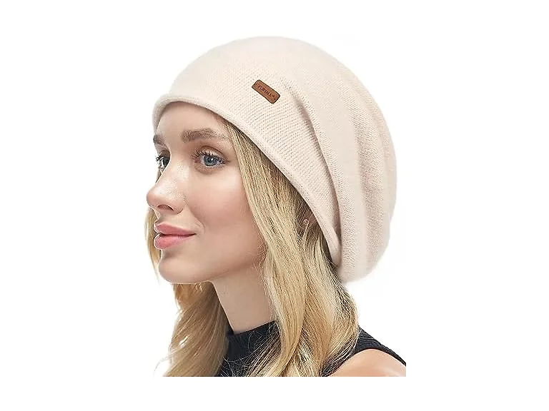 FURTALK Slouchy Beanie-Beige
