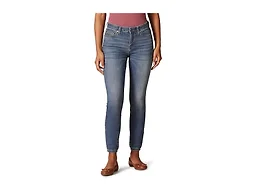 Amazon Essentials Women's Stretchy Mid Rise Curvy Skinny Jeans - Discontinued Colors, Medium Wash, 18 Short