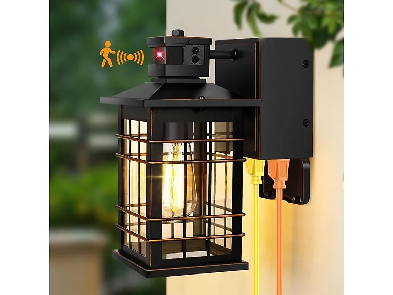 Kondras Porch Light with GFCI Outlets Built-in, Your Choice