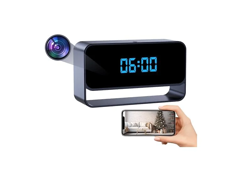 HiSpyCam FHD 1080P Hidden Camera Clock