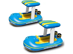 Zone Tech PA0007-2 Kids Inflatable Harbor Patrol Boat 