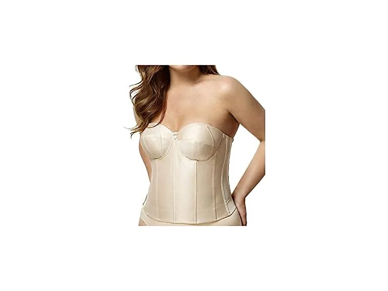 Elila Women (34B) Strapless Longline Bra