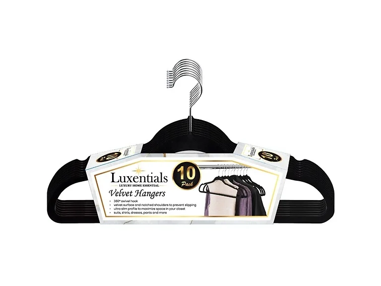 10-Pack Non-Slip Velvet Hangers