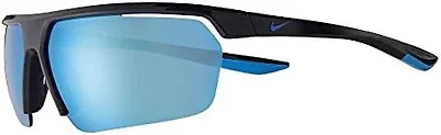 Nike 0CW4668 451 71 71-13-122 Nike Unisex Gale Force Sunglasses Black Black Black/Blue Mirror