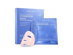 PROF.LING Real Deep Hyaluronic Acid Face Mask, Deep Hydrating & Moisturizing Sheet Mask for Dry, Dehydrated & Sensitive Skin, Intensive Moisture Care, Korean Skincare, 28g x 5 ea