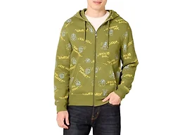 Amazon Essentials Disney | Marvel | Star Wars Men's Fleece Full-Zip Hoodie Sweatshirts (Available in Big & Tall), Mickey and Friends, Small
