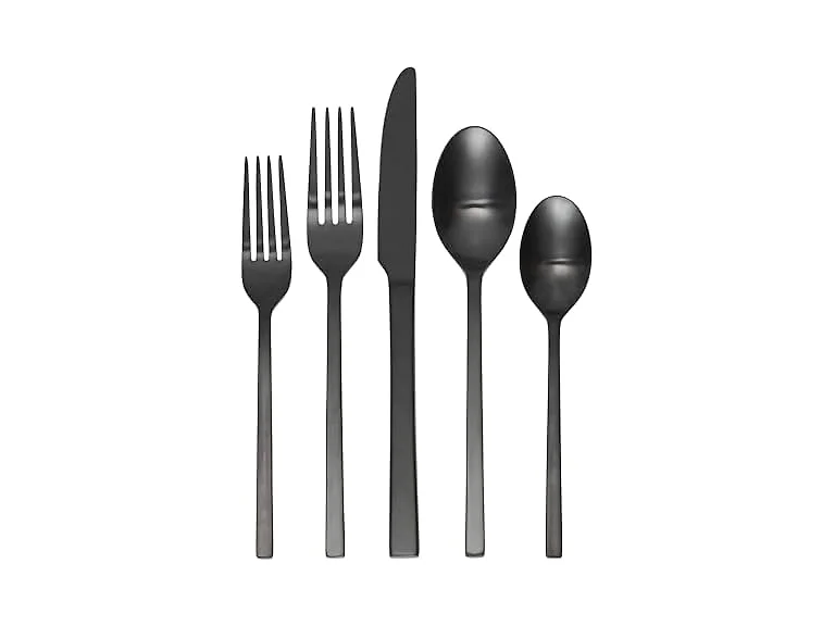 Allay Midnight 20 Piece Everyday Flatware Set, Service For 4