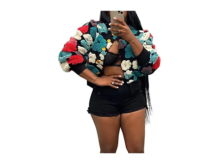 Lucuna Women Jackets Fall Trendy Sherpa Open Coat