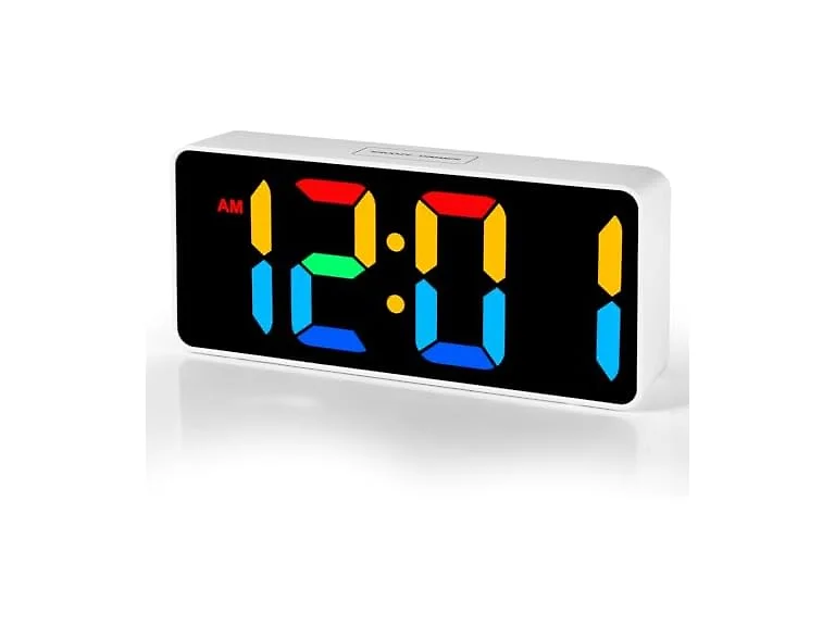 Small Digital Alarm Clock, Choose Color