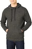 Amazon Essentials Men's Lightweight Long-Sleeve French Terry Hoodie, Charcoal Heather, Medium