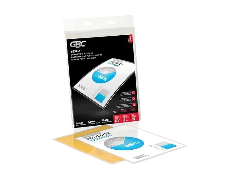 GBC Thermal Laminating Sheets / Pouches, Letter Size, 5 Mil
