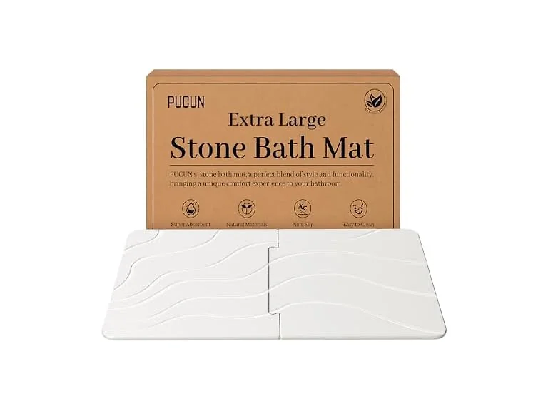 PUCUN 32 * 20 Stone Bath Mat Large Diatomaceo
