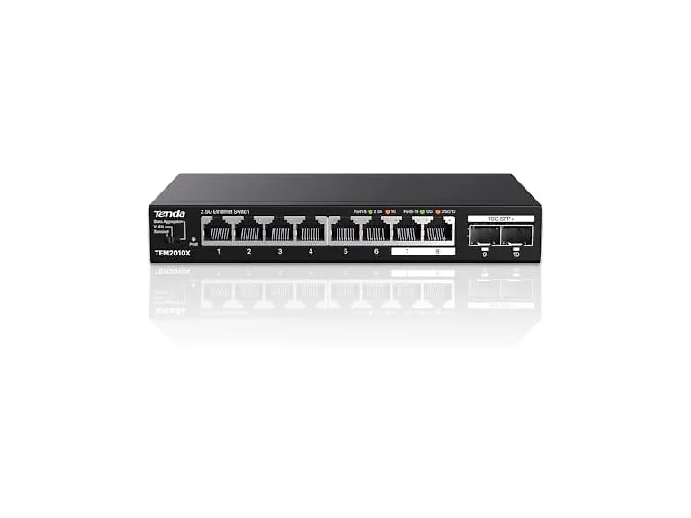Tenda 2.5 Gbit Switch with 8X 2.5G Ports