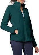 Amazon Essentials Women's Classic Fit Long-Sleeve Full-Zip Polar Fleece Jacket, Deep Pine, XL