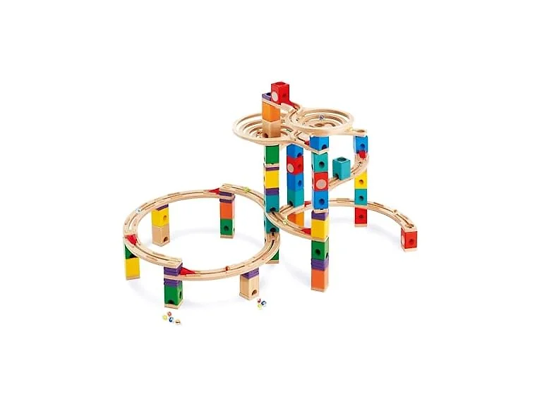 Hape Quadrilla Cyclone Wooden Marble Run Race Maze