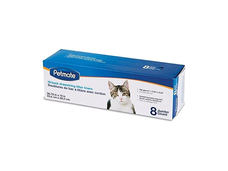 Petmate Drawstring Hi-Back Litter Box Liners