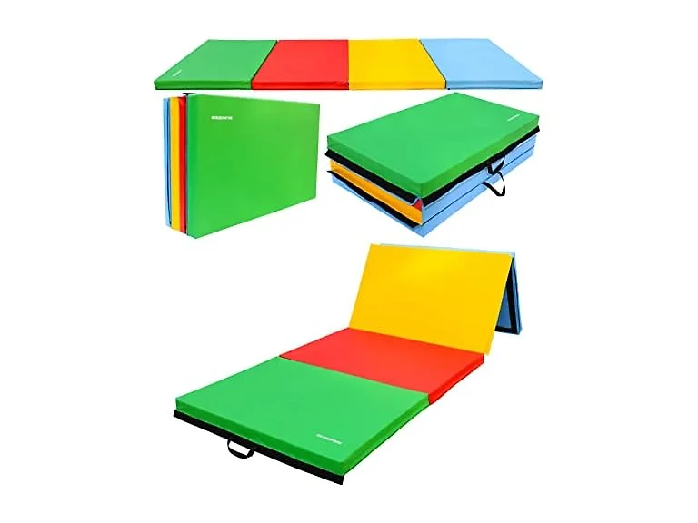 Fitvids Extra Thick Exercise Aerobics Mat, Multi-Color