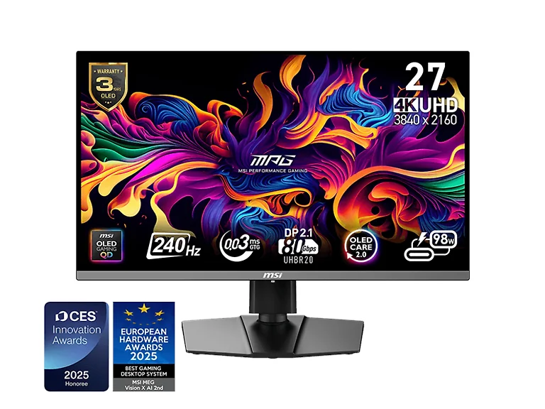 MSI 26.5" UHD Monitor | MPG 272URX QD-OLED