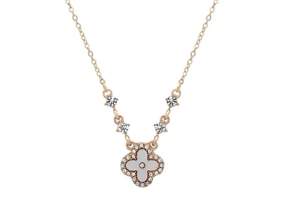 Clover Pendant with CZ Ascending Accents