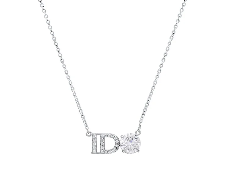 Diamond I Do Wedding Necklace