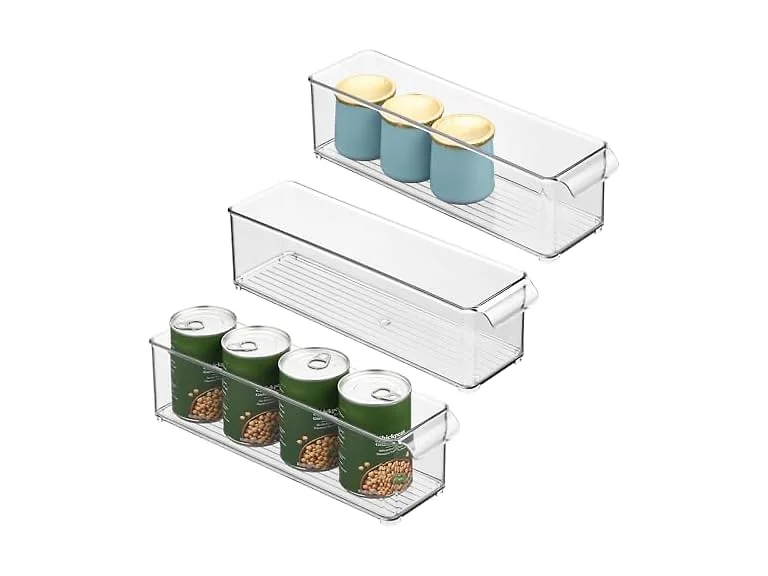 iDesign Stackable Fridge Storage Bin 3 PK