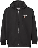 JanSport NCAA Officially Licensed Rival Full Zip Hood, Long Sleeve Unisex Hoodie, Cotton-Polyester Blend with Double-Layered Fleece Hood & Extra-Deep Front Pockets, Adjustable Drawstring Black