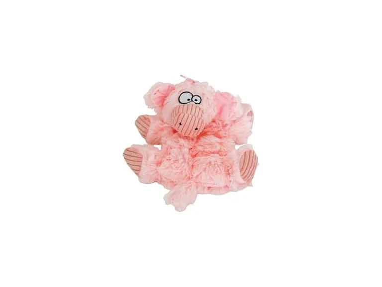 Barnyard Buddy Piggy Plush Dog Toy with Tennis Ball