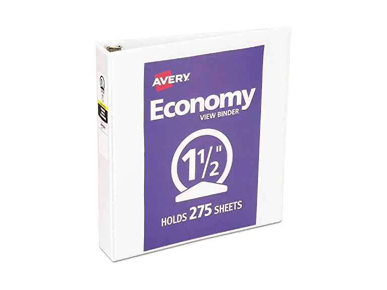 12 Avery Economy Vinyl Round Ring View
