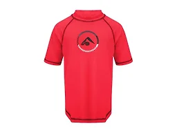 Kanu Surf Big Boys Haywire UPF 50+ Sun Protective Rashguard Swim Shirt, Haywire Red, X-Small (6)