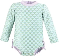 Hudson Baby Unisex Baby Rashguard Baby and Toddler Swimsuit, Mermaid, 9-12 Months