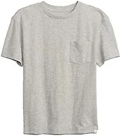 GAP Pocket Crew T-Shirt Light Heather Grey S