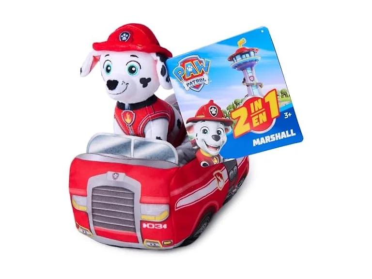 Paw Patrol Marshall 2-in-1 Plush Toy Firetruck and Stuffed Animal