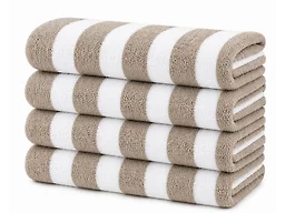 Noble House NH-Cabana Towel- 4Pk- Taupe 36x66 4Pk Ca