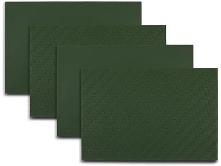 Dainty Home Placemats Set 12" X 18" Table Mats Set Green