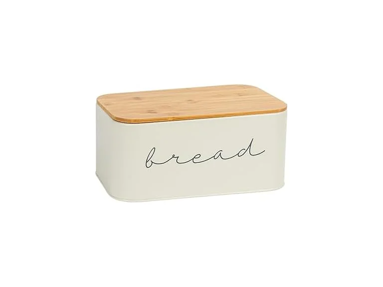 Bloomingville Metal Bread Bin With Bamboo Lid