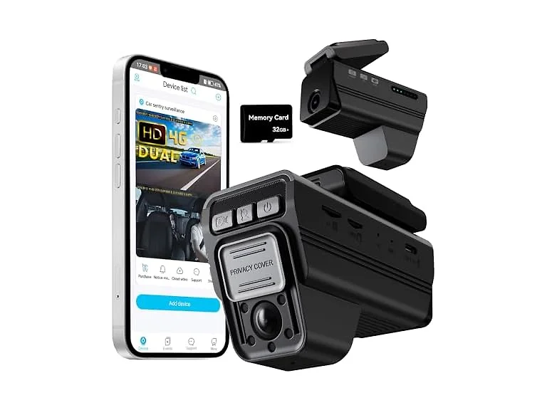 DeerAsk Dual 1080P Front and Inside Dash Cam