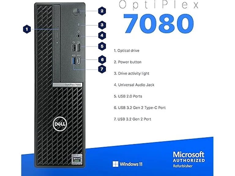Dell OptiPlex 7080 Desktop, Windows 11 Pro (Open Box)