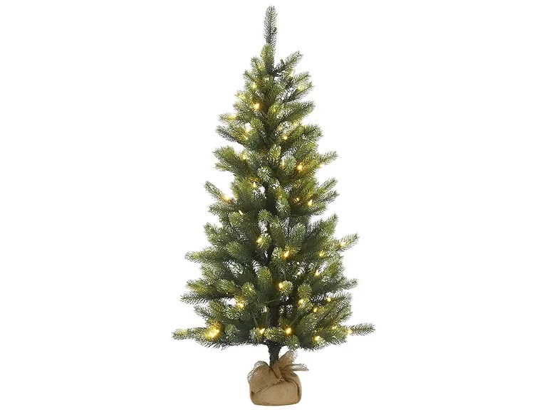 National Tree Company 4.5 ft. Pre-Lit Trinity Spruce Tree