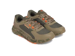 Under Armour 3028371 9 UA Bandit Trail 3 Men's Running Shoe Marine OD Green / Bayou / Ares Red