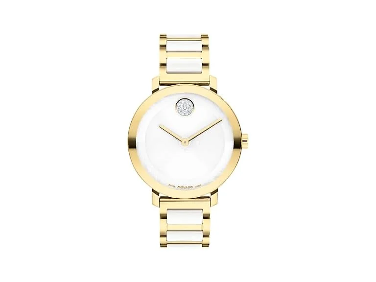 Movado Women's BOLD Evolution 2.0 Gold/White Watch